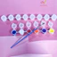 Set 10 Dây Nhựa Đựng Chiết Màu Loại 6/8 ô Dung Tích 3ml/5ml Trong Suốt HUNGACOLOR