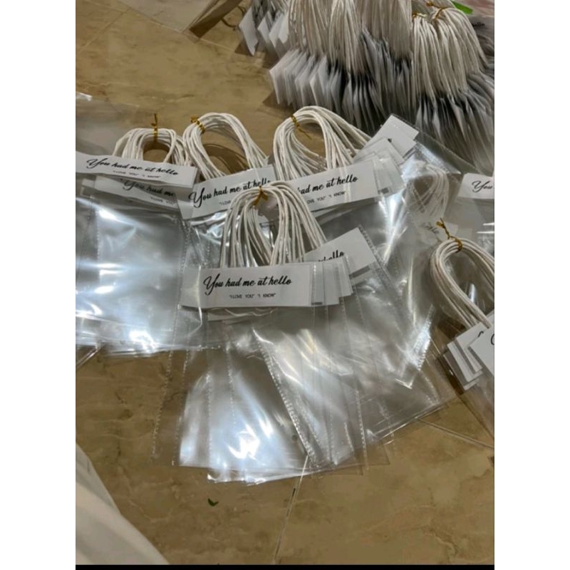 Túi Trong Suốt Đựng Hoa Kẽm Nhung, Hoa Sáp, Hoa Len, Quà Tặng...