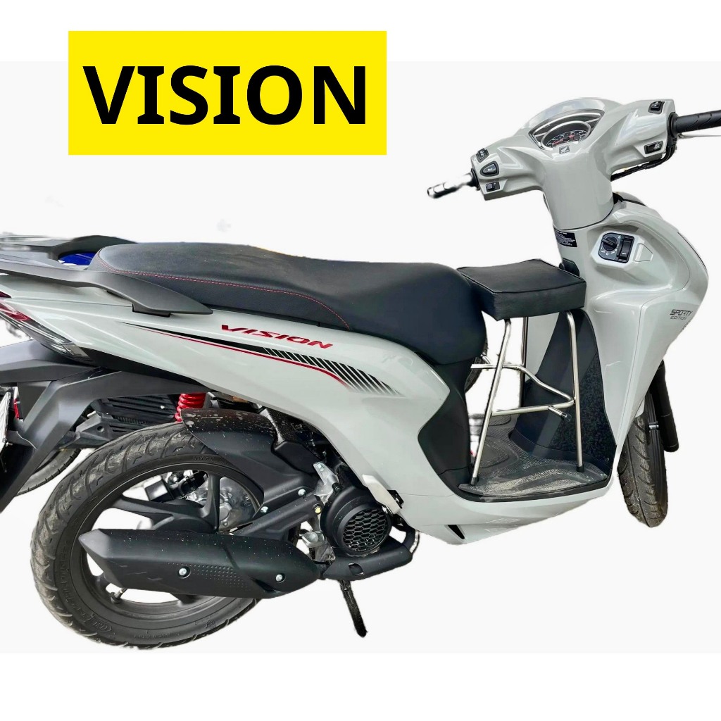 [ ĐÔN NỆM ] GHẾ ĐI XE MÁY TAY GA YÊN NỆM - GHẾ ĐÔN GA INOX YÊN NỆM ĐEN