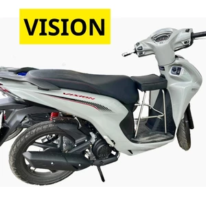 GHẾ ĐÔN GA INOX YÊN NỆM ĐEN XE MÁY VISION , GHẾ TẢI TRỌNG ĐẾN 40KG