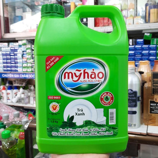 Nước rửa chén Mỹ hảo trà xanh 1,5kg an toàn cho người sử dụng