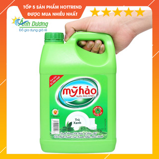 Nước rửa chén Mỹ hảo trà xanh 1,5kg an toàn cho người sử dụng