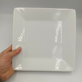 Đĩa Vuông Bát Tràng Men Trắng Hàng Dầy Ít Mẻ