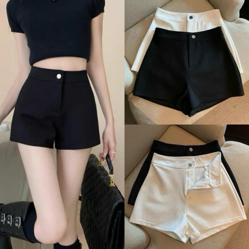 QC Quần Short Cạp Cao Khoá Cúc Cài Chất U Mì mã 036