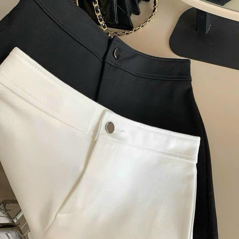 QC Quần Short Cạp Cao Khoá Cúc Cài Chất U Mì mã 036