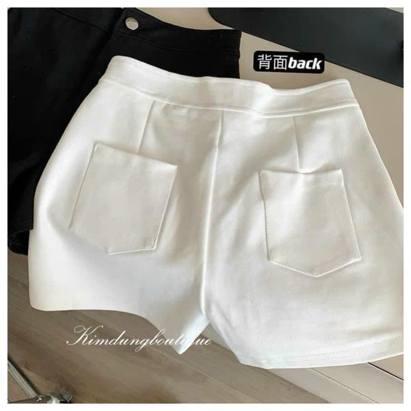 QC Quần Short Cạp Cao Khoá Cúc Cài Chất U Mì mã 036