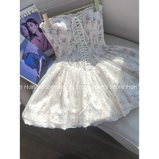 [HAN’S STORE ] VÁY FORM CORSET HOA ĐAN DÂY SIÊU BỒNG BỀNH (ẢNH THẬT)