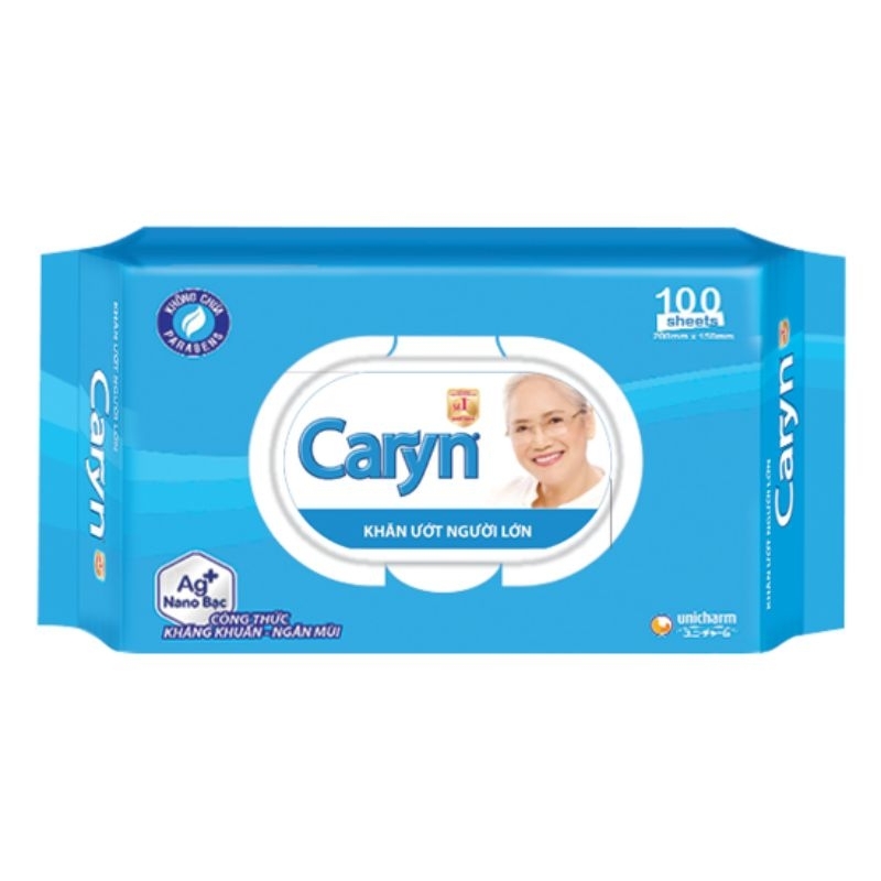 1 khăn ướt Caryn 100 tờ