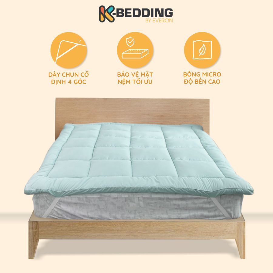 Topper nệm K-Bedding By Everon chất liệu microfiber mềm mịn kháng khuẩn ...