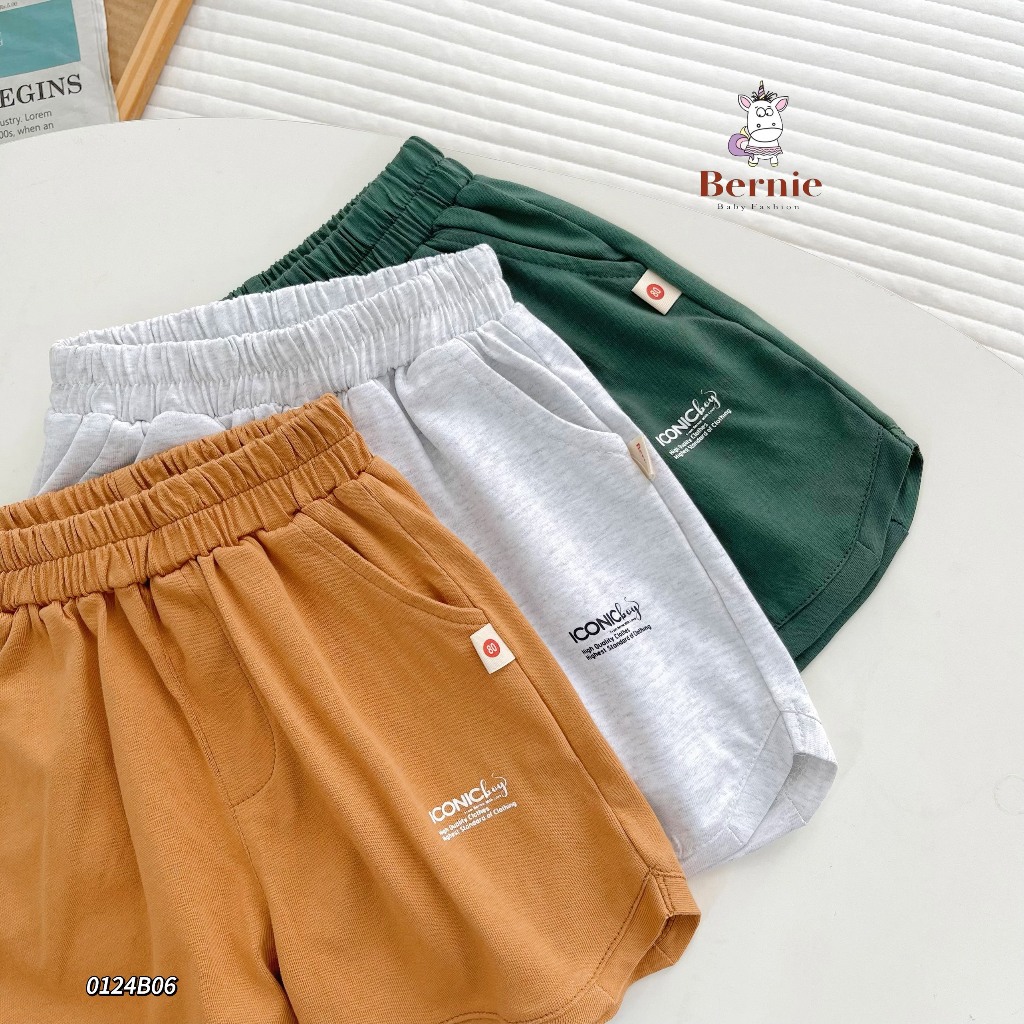 Bộ ba lỗ trơn màu bé trai, set ba lỗ cotton mềm mát, cá tính cho bé Bernie
