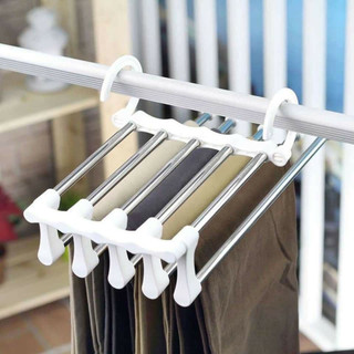 Móc Treo Quần Áo 5 Tầng Có Thể Gấp Gọn, Móc Treo Đồ Đa Năng Thông Minh Sắp Xếp Tủ Quần Áo 88449