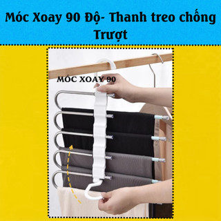 Móc Treo Quần Áo 5 Tầng Có Thể Gấp Gọn, Móc Treo Đồ Đa Năng Thông Minh Sắp Xếp Tủ Quần Áo 88449