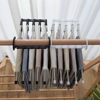 Móc Treo Quần Áo 5 Tầng Có Thể Gấp Gọn, Móc Treo Đồ Đa Năng Thông Minh Sắp Xếp Tủ Quần Áo 88449