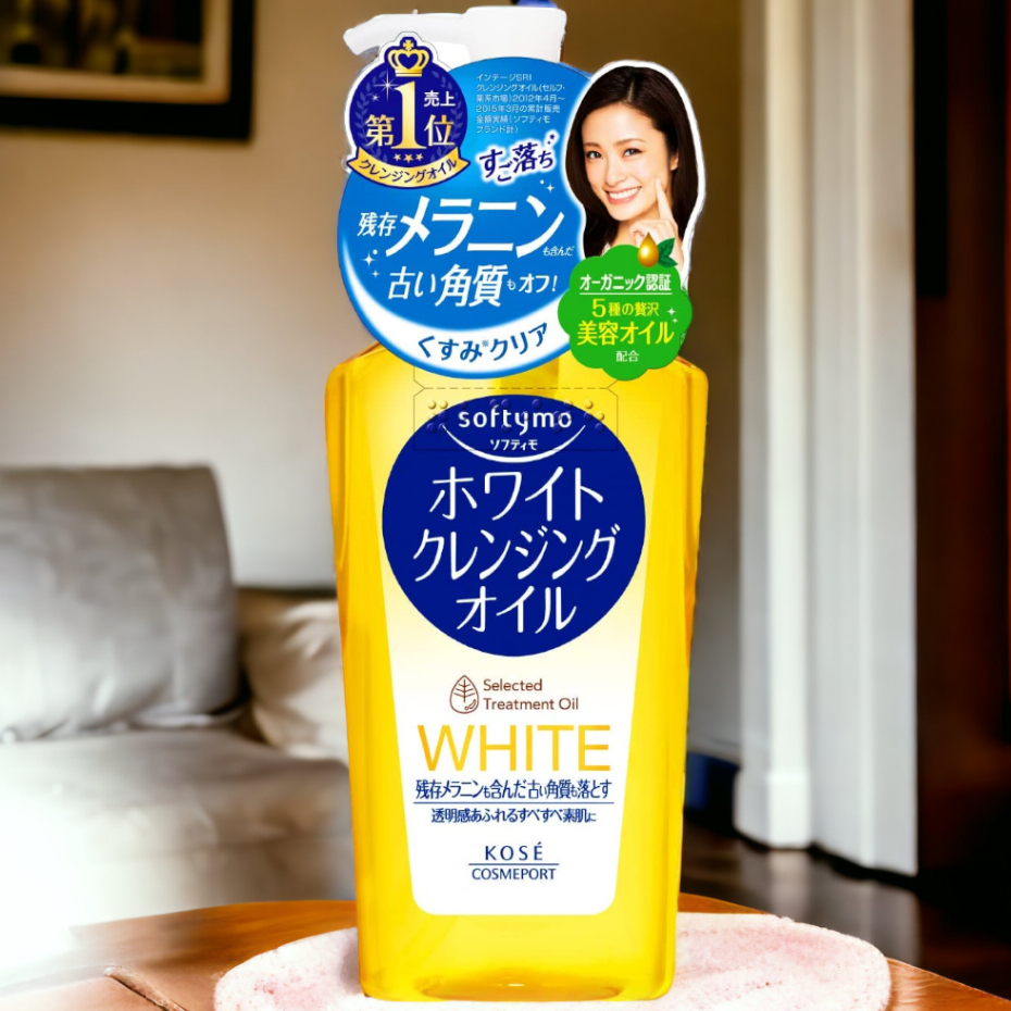 Dầu Tẩy Trang Giúp Dưỡng Sáng Da Kosé Softymo White Cleansing Oil (Mẫu Cũ - 3 Loại Dung Tích)