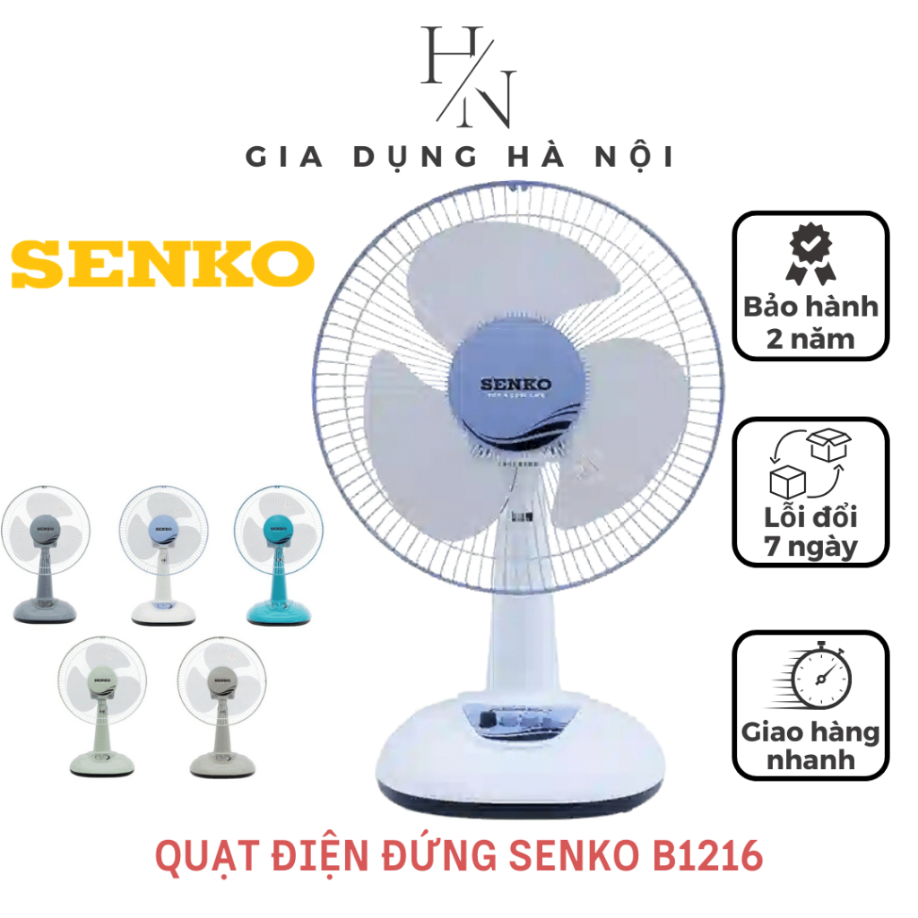 Quạt Đứng SENKO B1216 - Công Suất 40W - 3 Tốc Độ Gió - Gọn Nhẹ Tiết ...