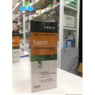 [ KHÁNG KHUẨN VƯỢT TRỘI ]  Nước Súng Miệng Diệt Khuẩn, Ngừa Sâu Răng, Viêm Nứu-Lợi,Viêm Họng Sumi Chlorhexidine 250ml