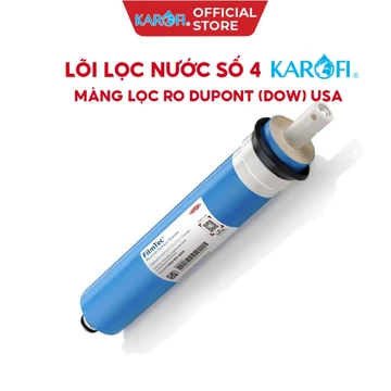 Lõi số 4 Màng lọc RO Dupont (Dow) FilmTec Karofi chính hãng - dùng cho máy lọc nước RO
