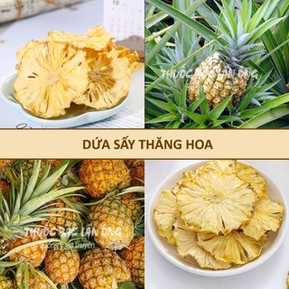 Dứa thái lát sấy lạnh 100g, khóm, thơm, dứa sấy nguyên miếng, detox - Lãn Ông