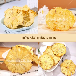 Dứa thái lát sấy lạnh 100g, khóm, thơm, dứa sấy nguyên miếng, detox - Lãn Ông