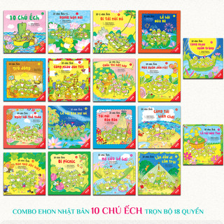 Sách Combo Ehon Nhật Bản 10 Chú Ếch Trọn bộ 18 Quyển - TB 2024