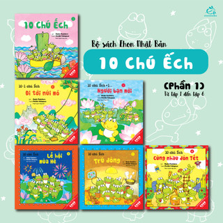Sách Combo Ehon Nhật Bản 10 Chú Ếch Trọn bộ 18 Quyển - TB 2024