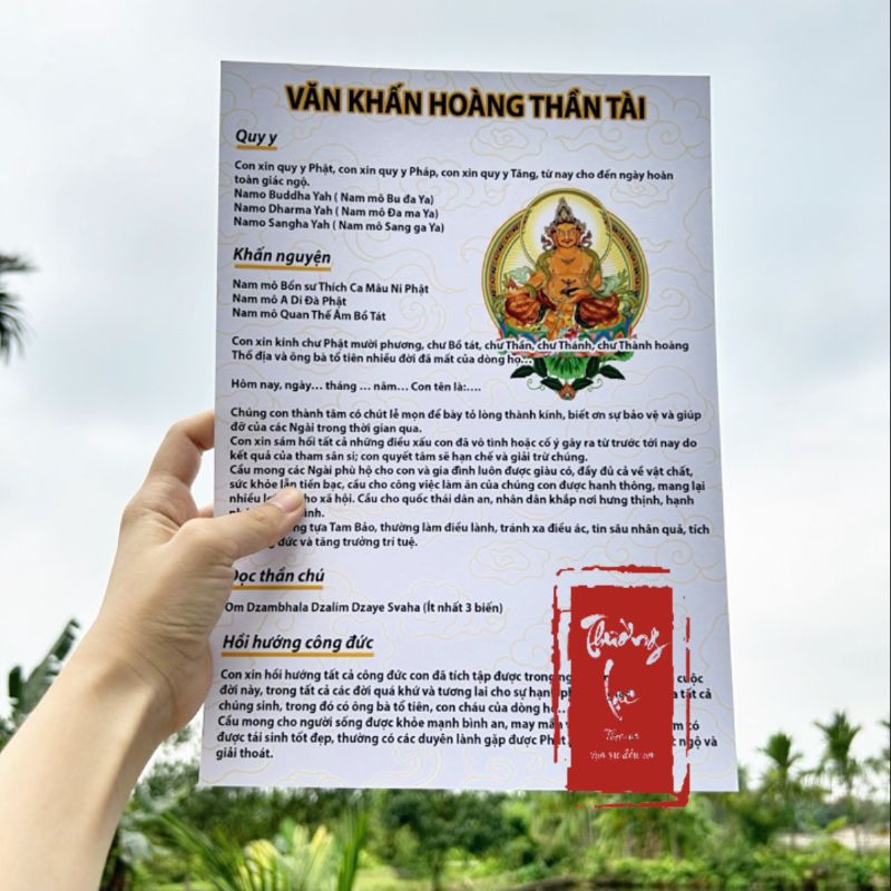 3. Nội dung bài văn khấn giải ban thần tài