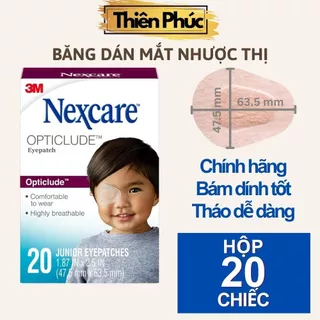 Miếng dán mắt nhược thị cỡ nhỏ 3M Nexcare 1537, hộp 20 miếng