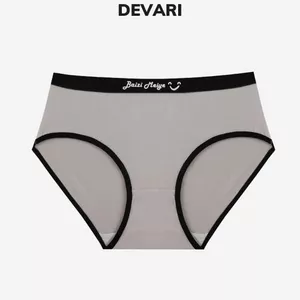 Quần lót nữ đúc su thun lạnh mềm mại thoáng mát khử mùi cao cấp in chữ gợi cảm và sexy DEVARI L8823
