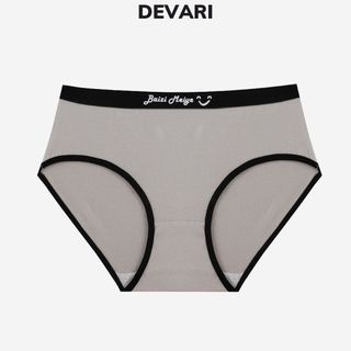 Quần lót nữ đúc su thun lạnh mềm mại thoáng mát khử mùi cao cấp in chữ gợi cảm và sexy DEVARI L8823