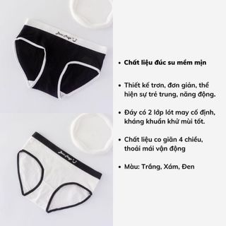 Quần lót nữ đúc su thun lạnh mềm mại thoáng mát khử mùi cao cấp in chữ gợi cảm và sexy DEVARI L8823