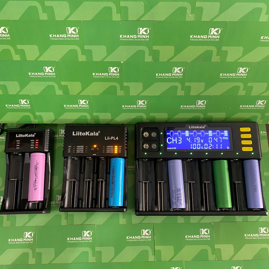 Sạc LiitoKala Lii-C2 Lii-PL4 Lii-S8 sạc pin 21700 18650 26650 16340 ...