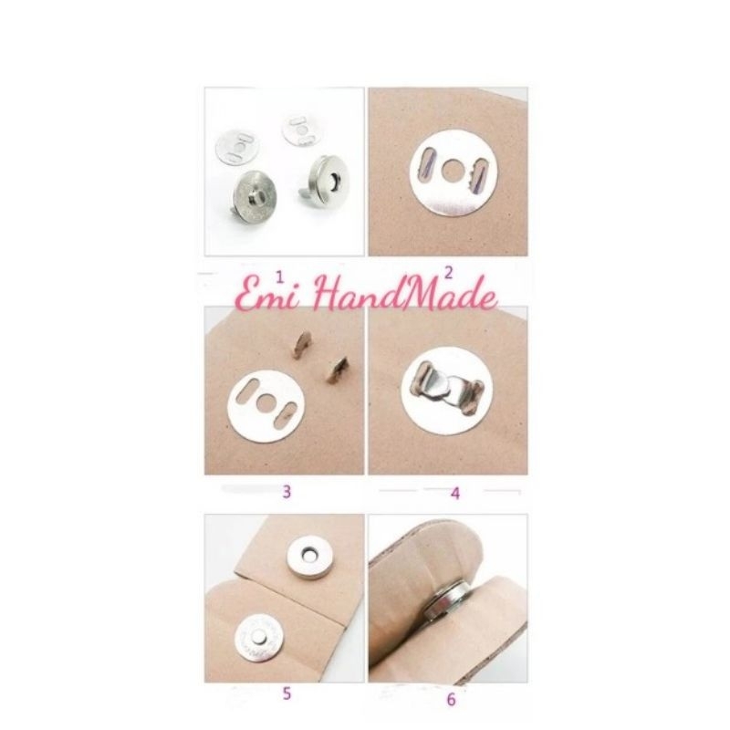 Nút hít nam châm làm túi - làm handmade