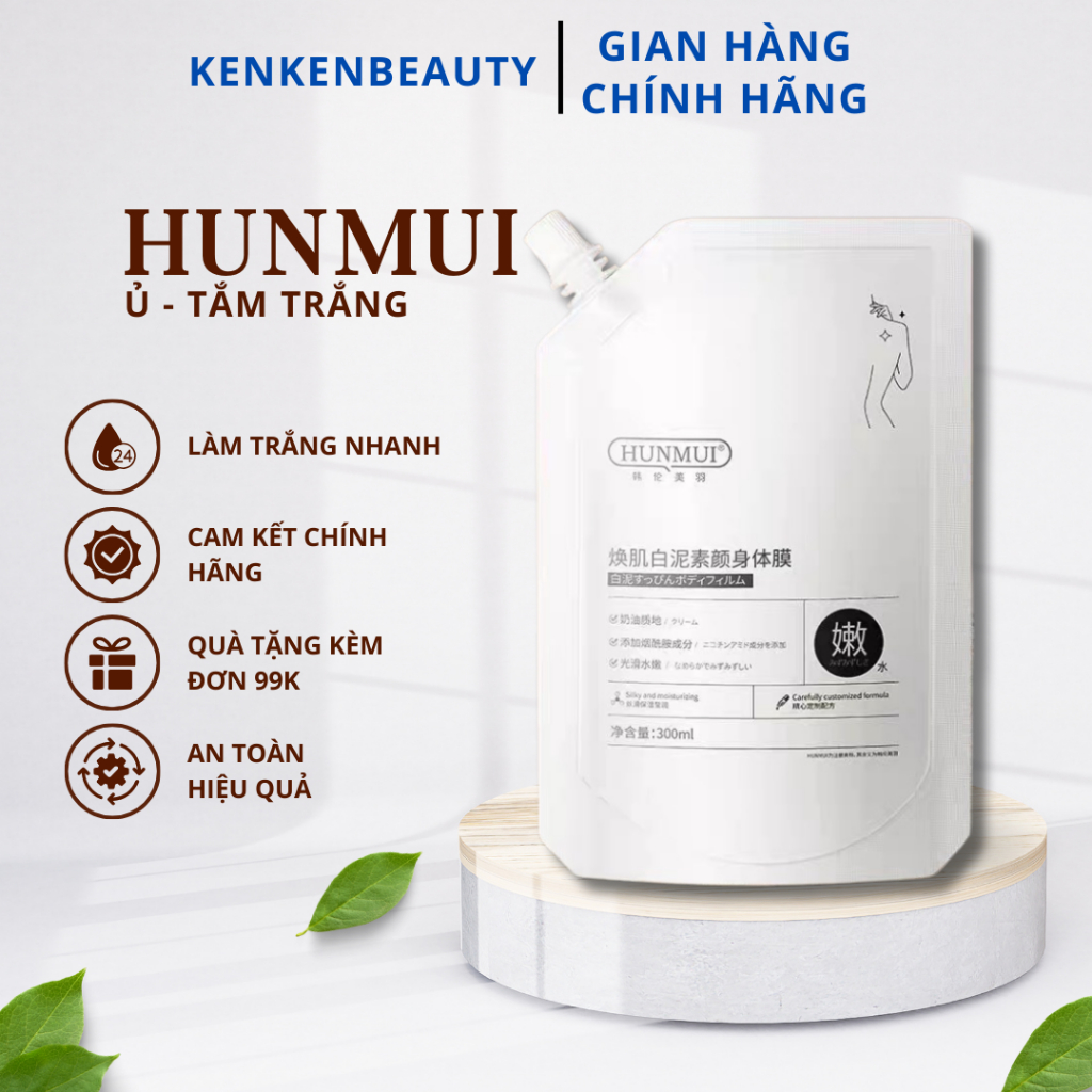 Kem Ủ Trắng, Tắm Trắng HUNMUI dưỡng trắng da toàn thân | Shopee Việt Nam