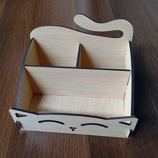 Hộp Bút Gỗ Để Bàn Cute Cho Bé Yêu - Khay Đựng Bút Để Bàn Hình Các Con Vật Dễ Thương