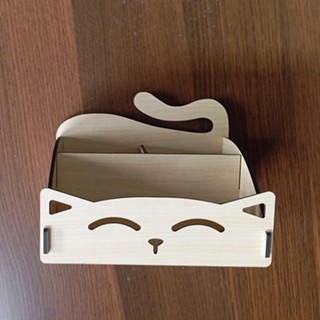 Hộp Bút Gỗ Để Bàn Cute Cho Bé Yêu - Khay Đựng Bút Để Bàn Hình Các Con Vật Dễ Thương