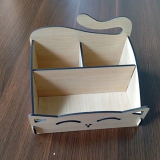 Hộp Bút Gỗ Để Bàn Cute Cho Bé Yêu - Khay Đựng Bút Để Bàn Hình Các Con Vật Dễ Thương