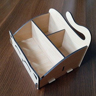 Hộp Bút Gỗ Để Bàn Cute Cho Bé Yêu - Khay Đựng Bút Để Bàn Hình Các Con Vật Dễ Thương