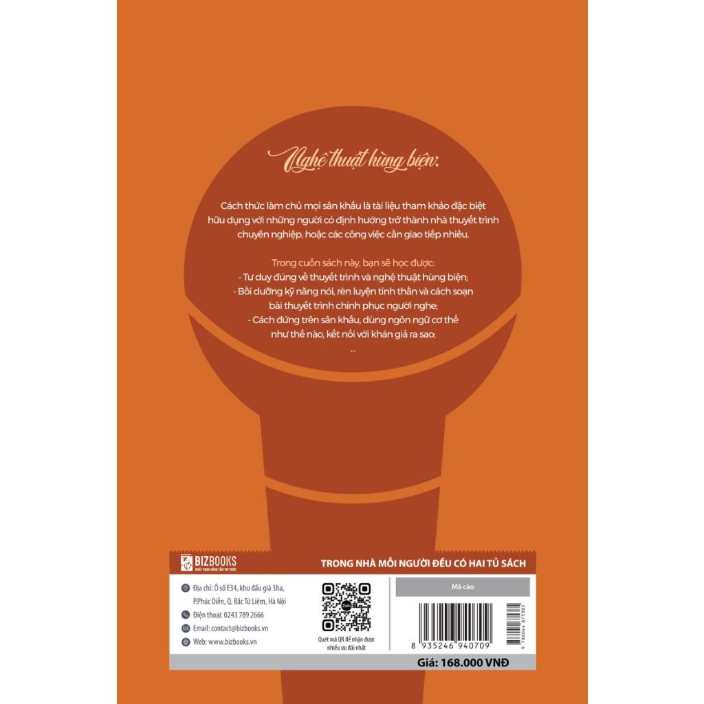Sách - Nghệ Thuật Hùng Biện: Cách Thức Làm Chủ Mọi Sân Khấu - Bizbooks