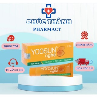 [ CHÍNH HÃNG ] Kem Yoosun Nghệ Mờ Thâm, Giảm Sẹo, Ngừa Mụn Tuýp 25g