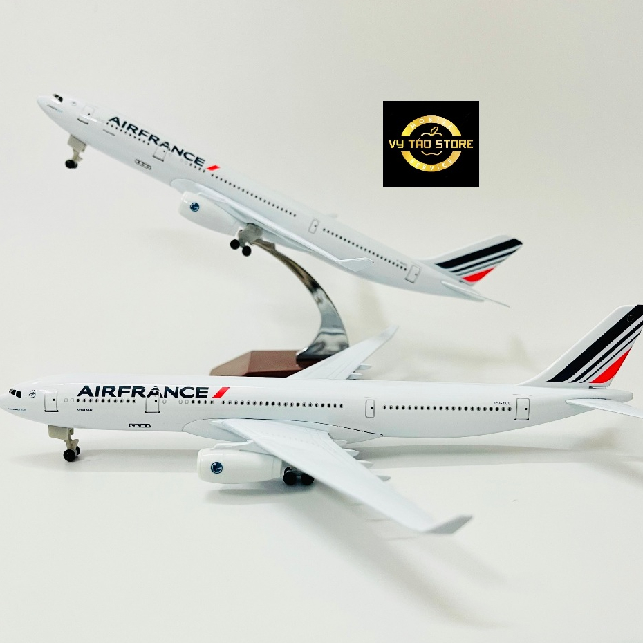 MÁY BAY MÔ HÌNH 20CM HÃNG "AIR FRANCE" TỈ LỆ 1:400 KIM LOẠI CAO CẤP