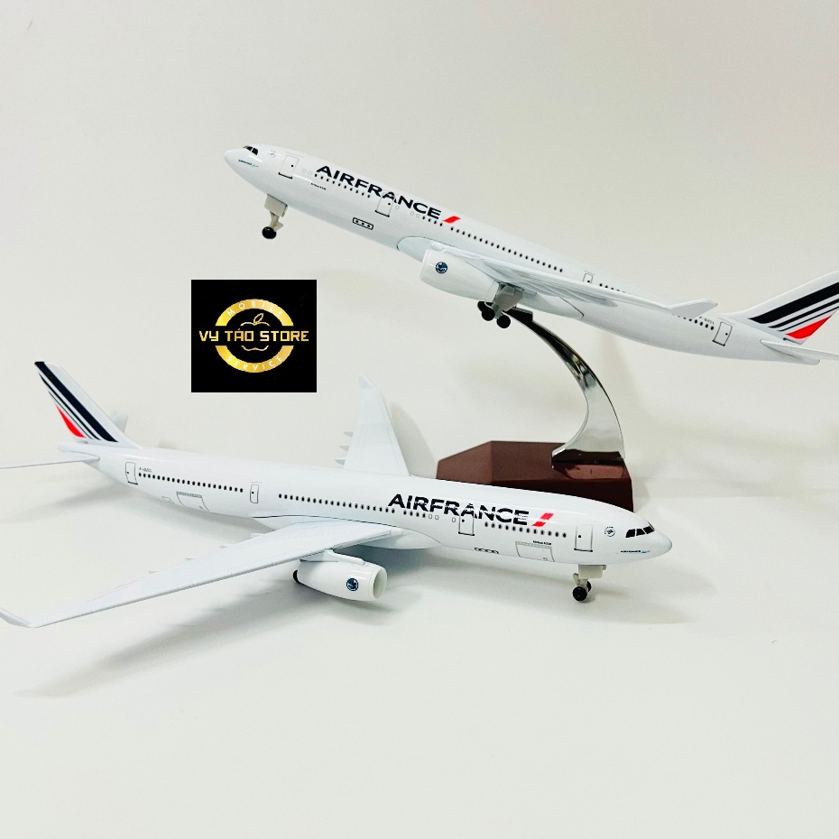 MÁY BAY MÔ HÌNH 20CM HÃNG "AIR FRANCE" TỈ LỆ 1:400 KIM LOẠI CAO CẤP
