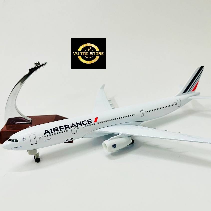 MÁY BAY MÔ HÌNH 20CM HÃNG "AIR FRANCE" TỈ LỆ 1:400 KIM LOẠI CAO CẤP