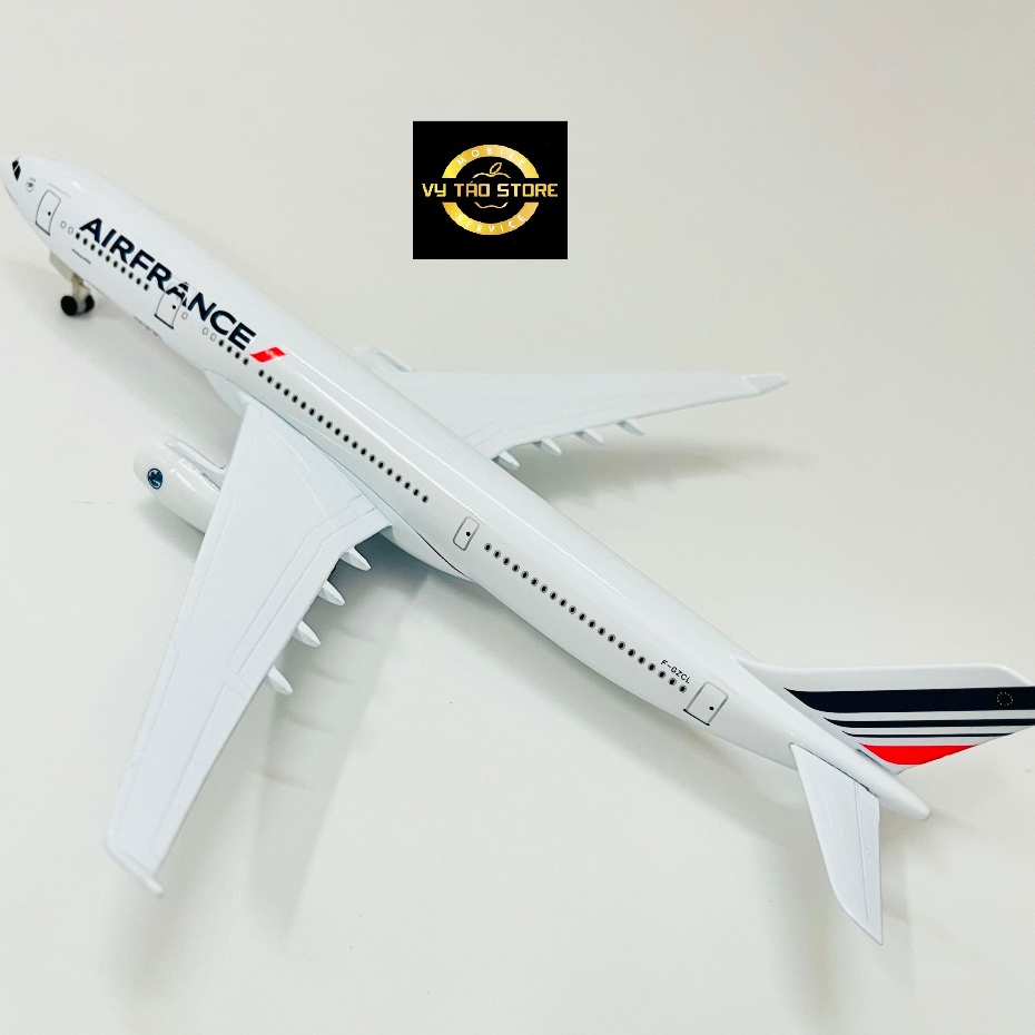 MÁY BAY MÔ HÌNH 20CM HÃNG "AIR FRANCE" TỈ LỆ 1:400 KIM LOẠI CAO CẤP