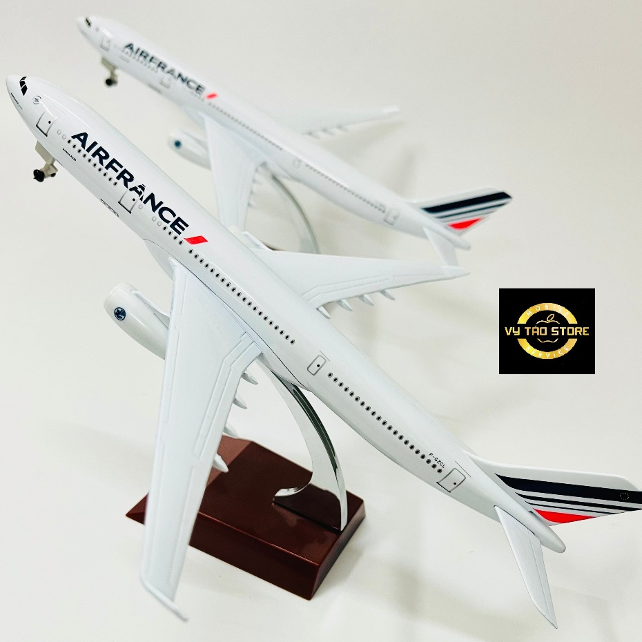 MÁY BAY MÔ HÌNH 20CM HÃNG "AIR FRANCE" TỈ LỆ 1:400 KIM LOẠI CAO CẤP