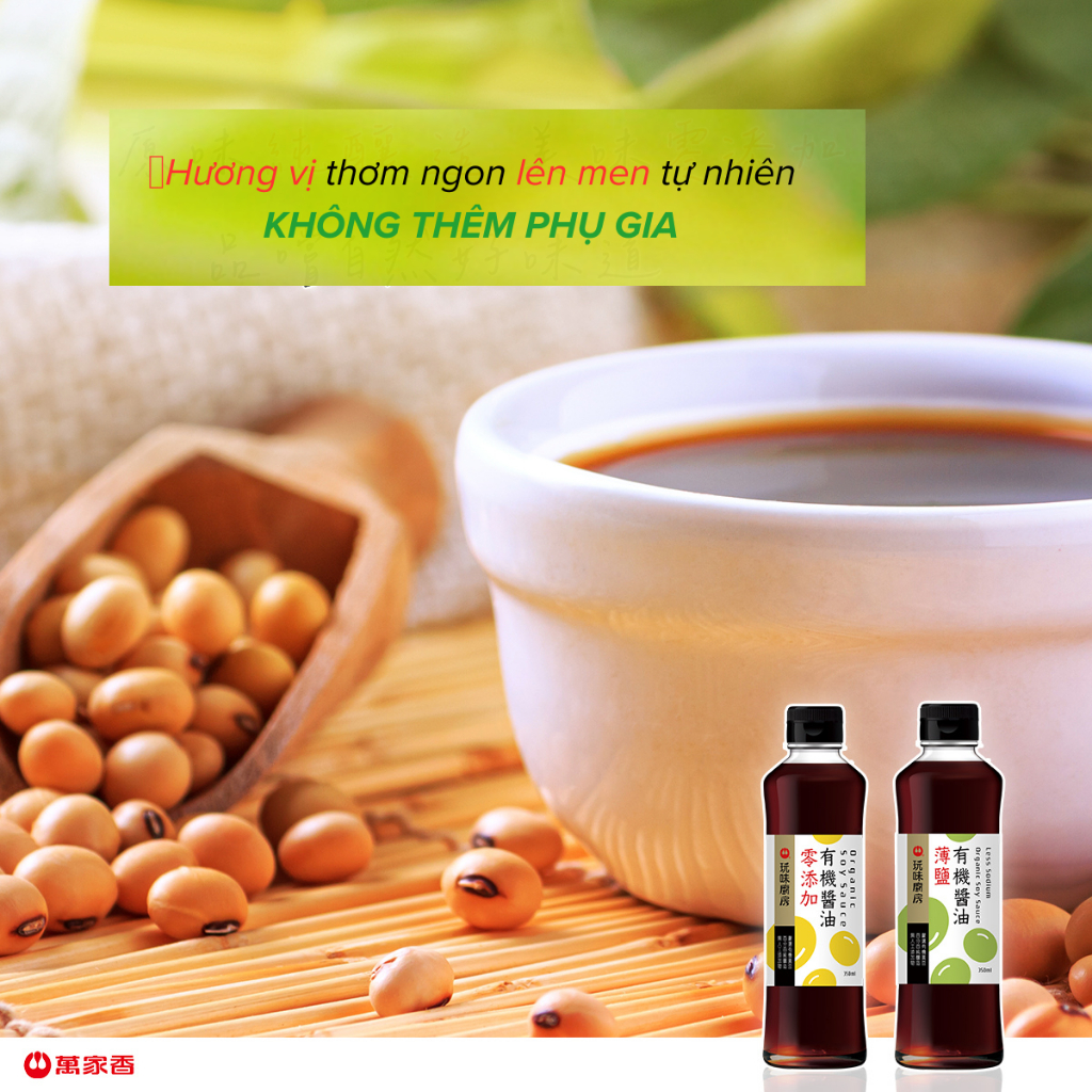 Nước tương hữu cơ Đài Loan 350ml/chai