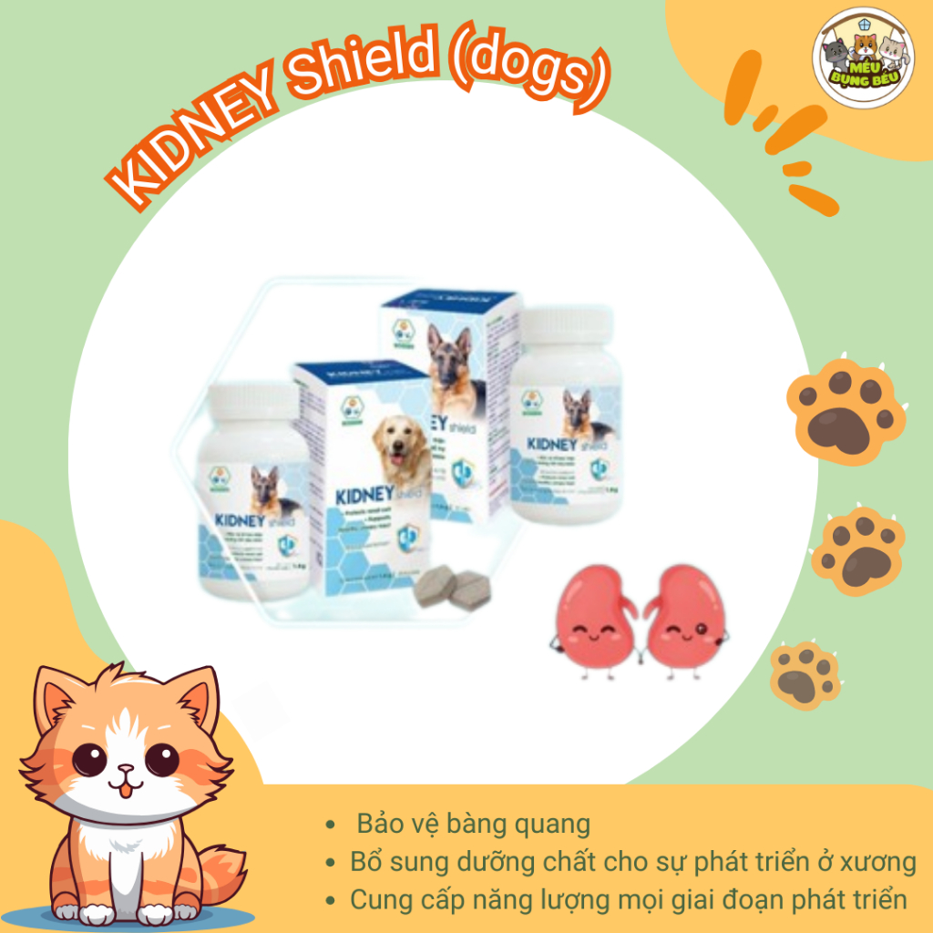 KIDNEY Shield (dogs) hỗ trợ chức năng thận cho chó và bổ sung khoáng, 1 ...
