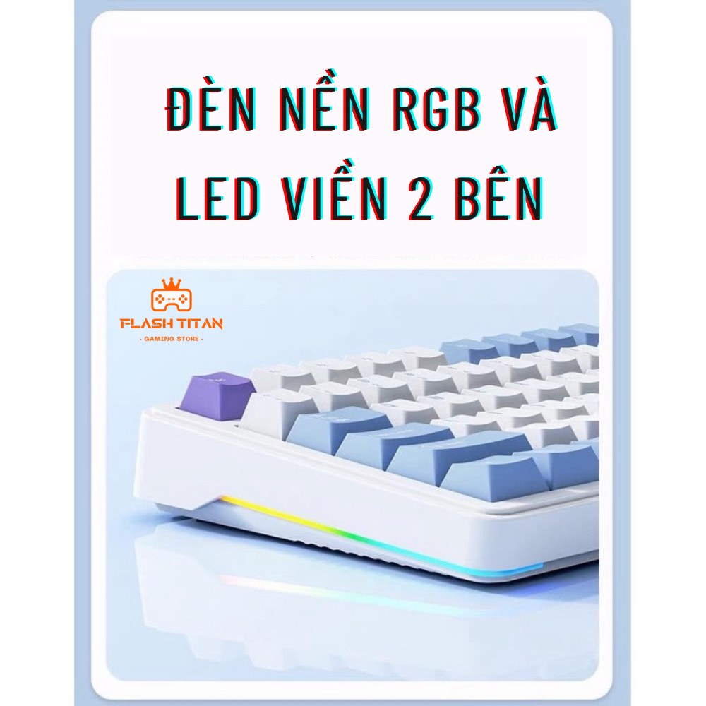 Bàn phím cơ không dây XinMeng M75 - Mạch xuôi - Switch Black Plum - Màn Hình Custom - Có Led Viền | BigBuy360 - bigbuy360.vn