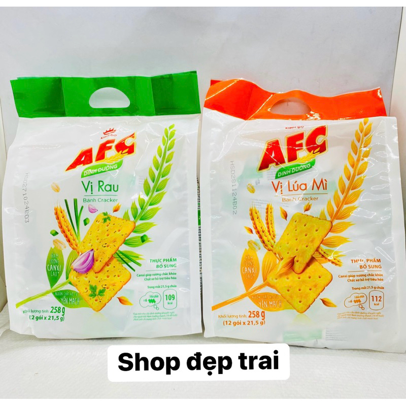 Túi Bánh AFC Rau Củ , Lúa Mì 258g | Shopee Việt Nam