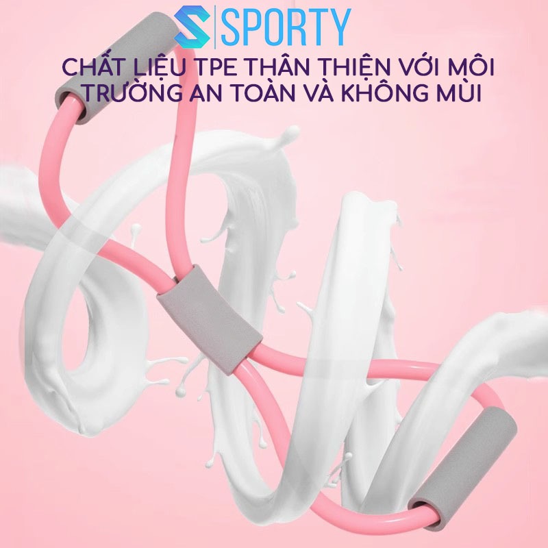 Dây tập cơ ngực YGT13 SPORTY, chất liệu cao su đàn hồi, tăng độ dẻo dai khi tập yoga, gym, pilates