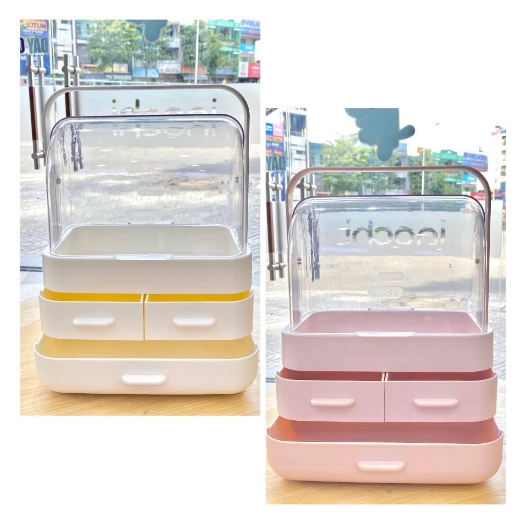 Kệ mỹ phẩm Hanimi có nắp và không nắp tiện lợi - CHÍNH HÃNG INOCHI